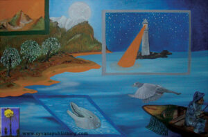 The Golden Shore - oil painting by Arneldo